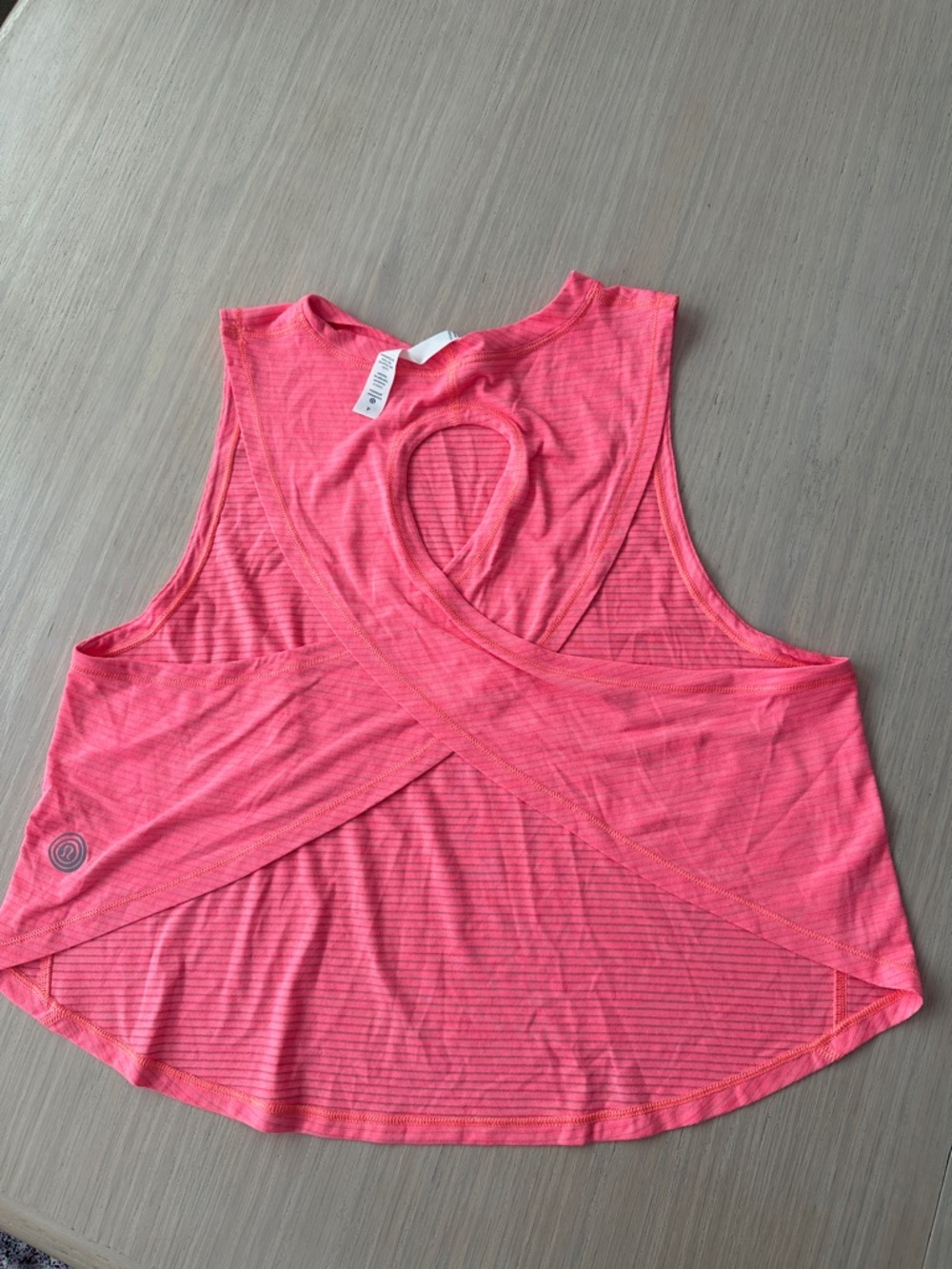 Lululemon Orange Cross-Back Tank Top size 4